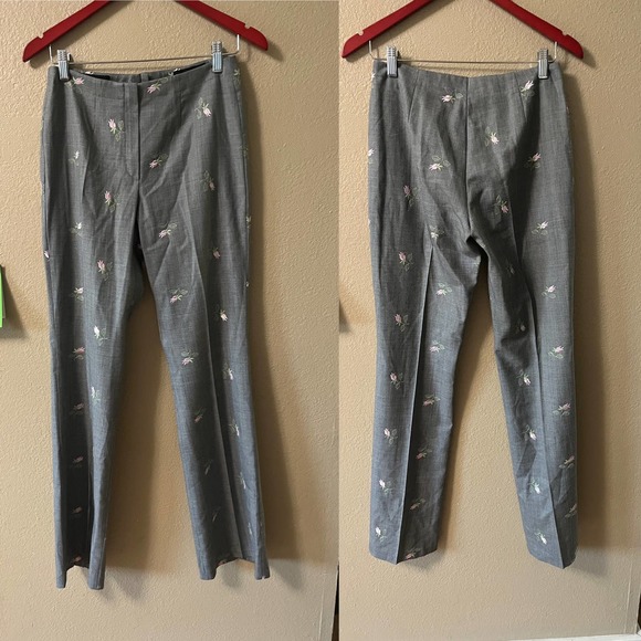 Escada gray floral pant suit from 2012 spring season - Picture 1 of 6